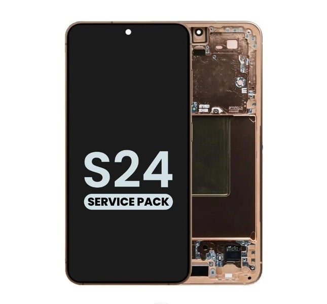 Original Samsung S24 5G SM-S921B LCD Touch Screen With Frame Sandstone Orange Carousel 1