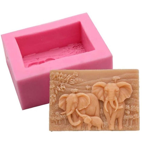 Silicone Mould Elephant Soap Mold Carousel 1