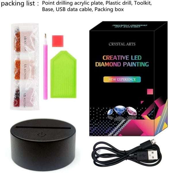 Night Light Diamond Painting Lamp Carousel 1