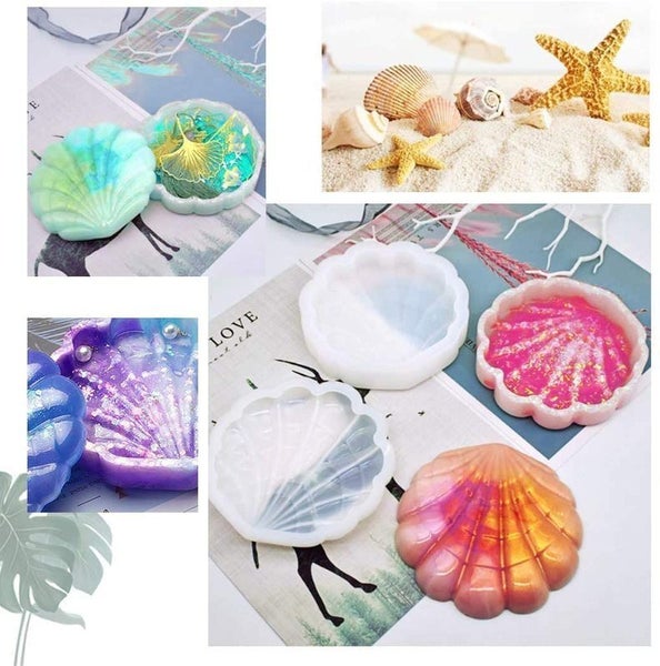 Seashell Epoxy Resin Moulds Jewellery Storage Box Silicone Molds Carousel 1