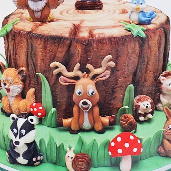 Silicone Mould Forest Animals Fondant Cake Mold Carousel 2