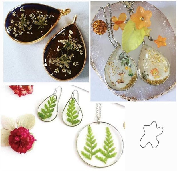 Open Bezel Pendants Charms Resin Molds Jewellery Making Carousel 16