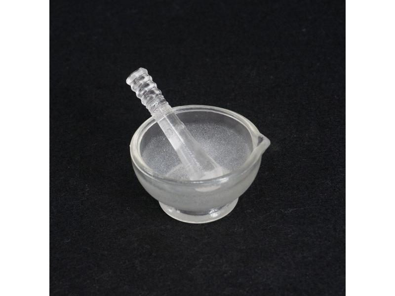 60mm Inner Diameter Apothecary Solid Glass Pestle And Mortars Bowl Set Grinding Carousel 1