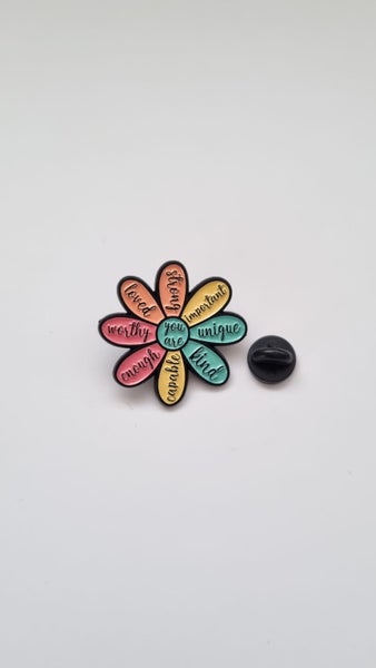 **NEW** You Are Unique, Loved... Enamel Pin Carousel 1