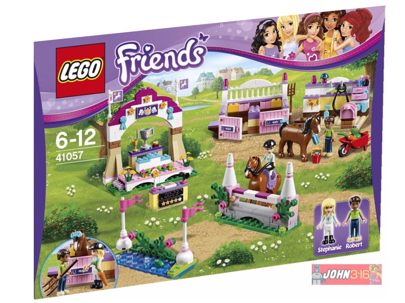 ADORABLE RARE LEGO FRIENDS SET - #41057 HEARTLAKE HORSE SHOW Carousel 1