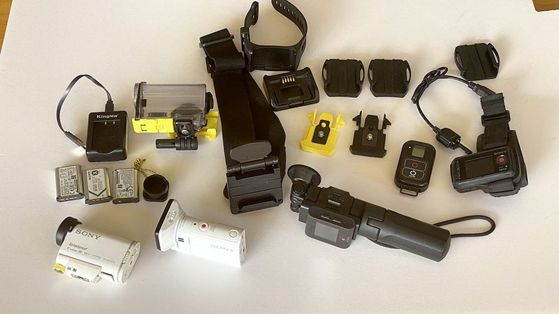 Sony action camera x2 & extras Carousel 1