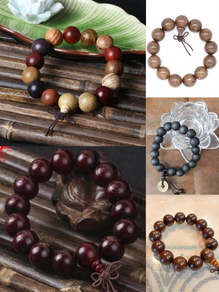 Buddha wooden beads bracelet Carousel 1
