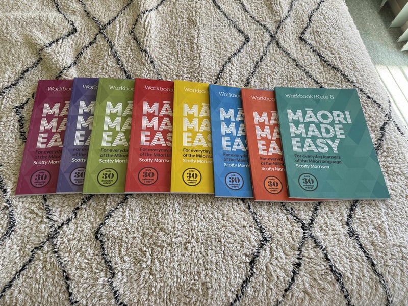 Scotty Morrison Maori Made Easy Kete 1–8 Full Workbook Set – RRP $199+ Carousel 1