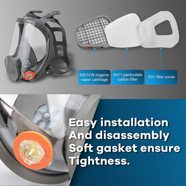 Respirator Mask Full Face Mask with Filter Carousel 2