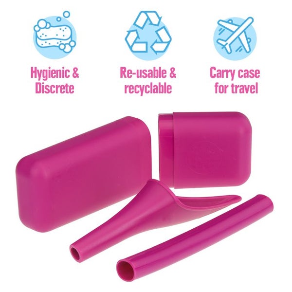 SHEWEE Car and Camp Kit - PINK - With Pocket Toilet 3pk - No Toilet? No Problem! Carousel 17