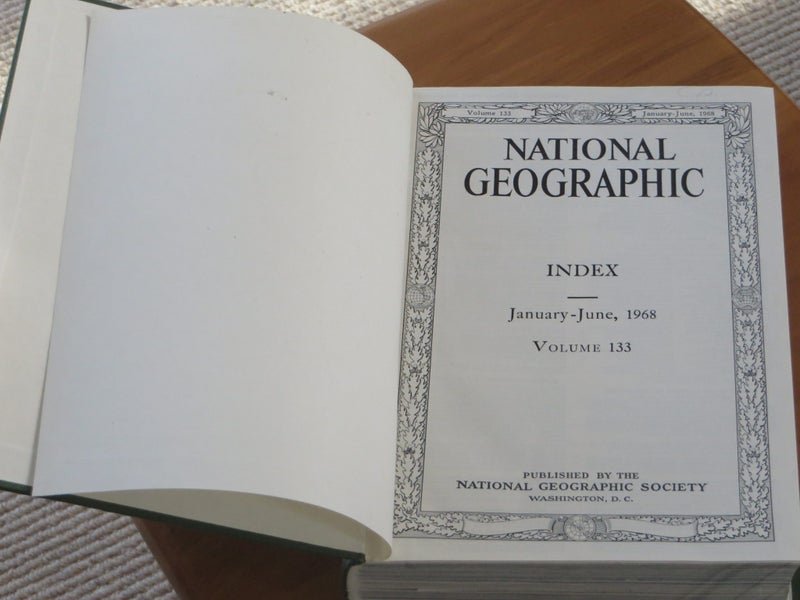 Bound National Geographic Magazines 1962-70 Carousel 2