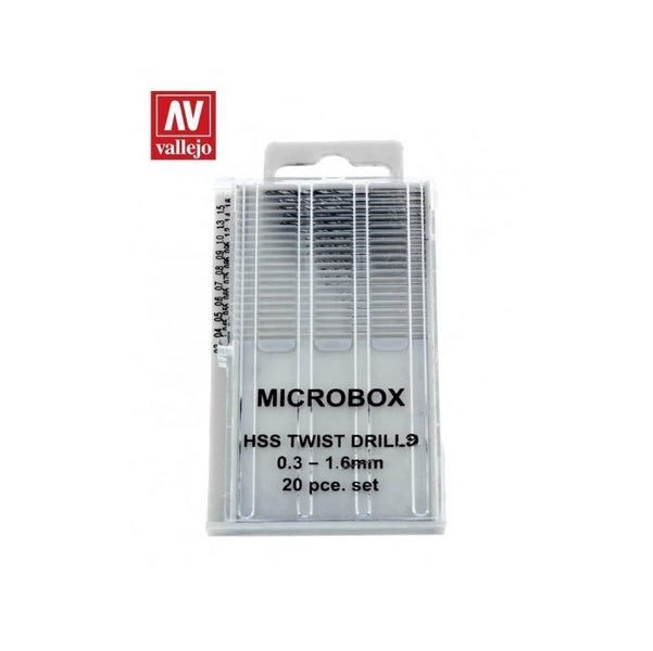 Vallejo - Hobby Tools - Microbox drill set (20) 0.3-1.6mm64308816339458110