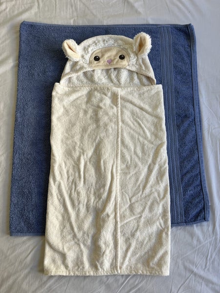 ** Little Bundle - Lamb Character Hooded Towel - (RRP $39.99 from Farmers) ** Carousel 2