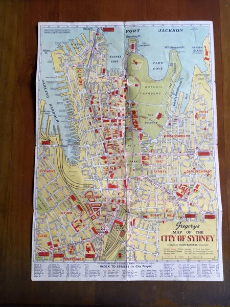 1950s Map of the City of Sydney Carousel 2