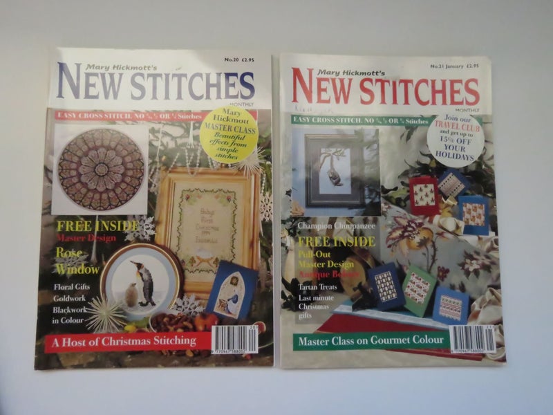 8 Mary Hickmott's New Stitches magazines Issues 20 21 22 23 24 25 26 27 (Set #3) Carousel 2