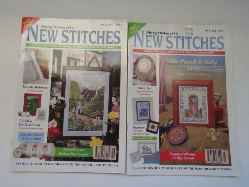 8 Mary Hickmott's New Stitches magazines Issues 20 21 22 23 24 25 26 27 (Set #3) Carousel 5