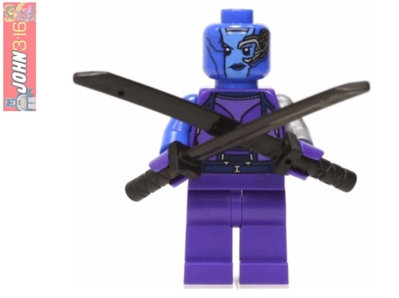 AWESOME LEGO GUARDIANS OF GALAXY MINIFIGURE - NEBULA + BONUS ITEMS! Carousel 1