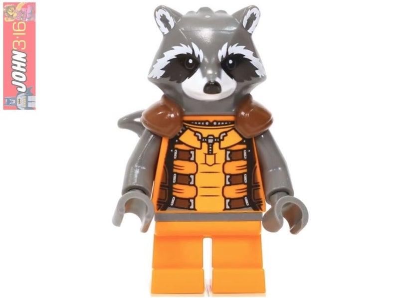 AWESOME LEGO GUARDIANS OF THE GALAXY MINIFIGURE - ROCKET RACCOON Carousel 1
