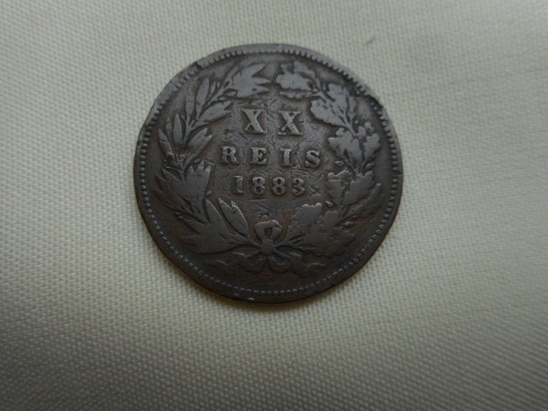 Portugal 1883 XX Reis Coin. Carousel 1
