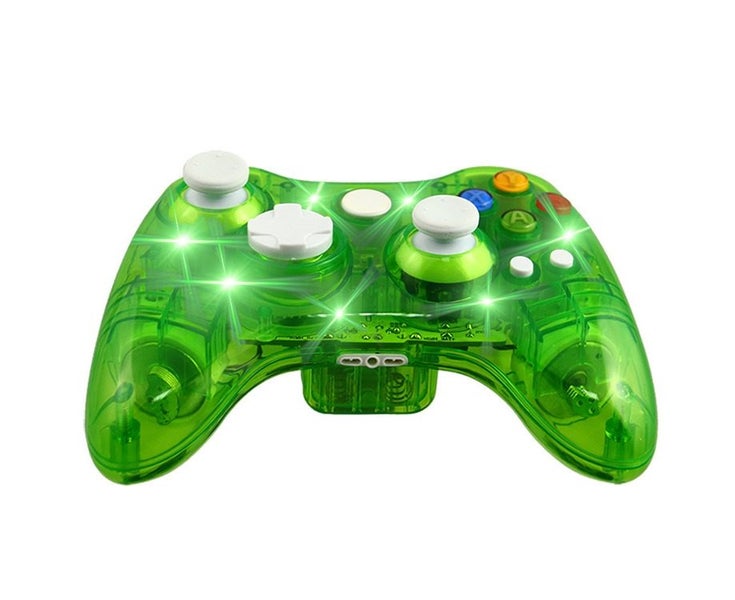 Xb-360 transparent wired game controller, suitable for X360 host, supports LE Carousel 1