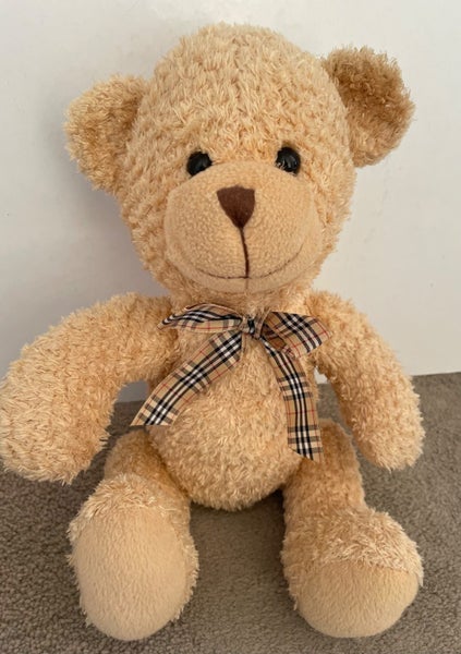 Teddy Bear with Burberry bow Carousel 1