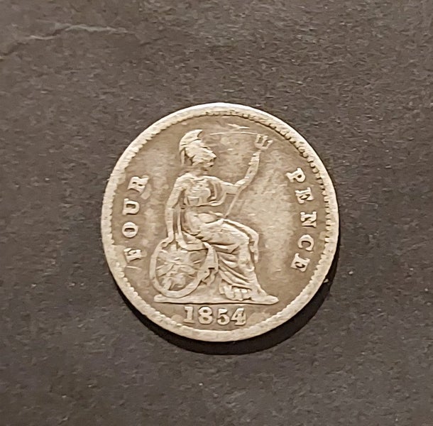 1854 UK Four Pence "Groat" Carousel 1