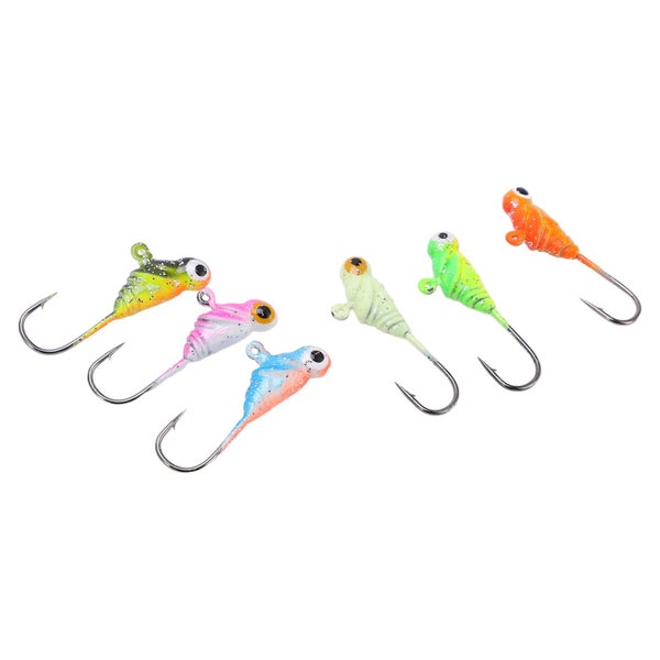 ice fishing jigs ice fishing lures fishing jigs jig head 6Pcs Ice Fishing Jigs Carousel 2