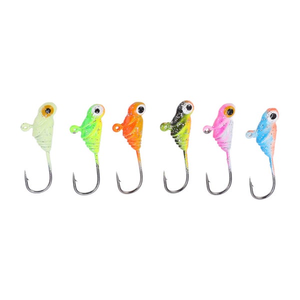 ice fishing jigs ice fishing lures fishing jigs jig head 6Pcs Ice Fishing Jigs Carousel 8