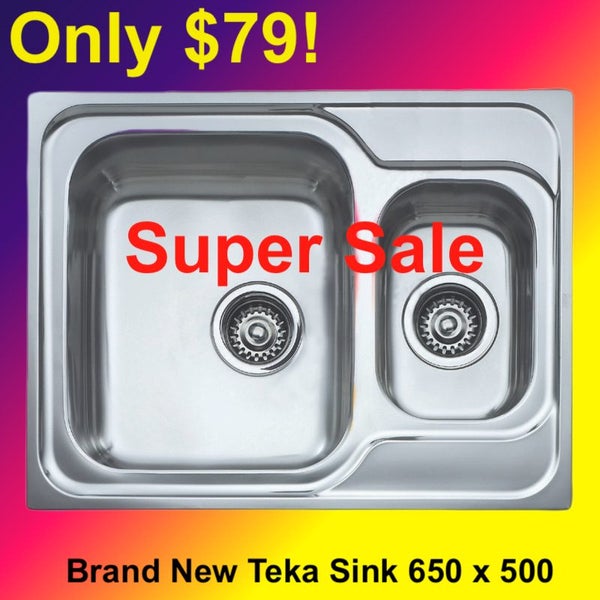 SUPER SALE !!! "$79" High Quality BRAND NEW 18/10 S.Steel Teka Sink Clearance Carousel 1