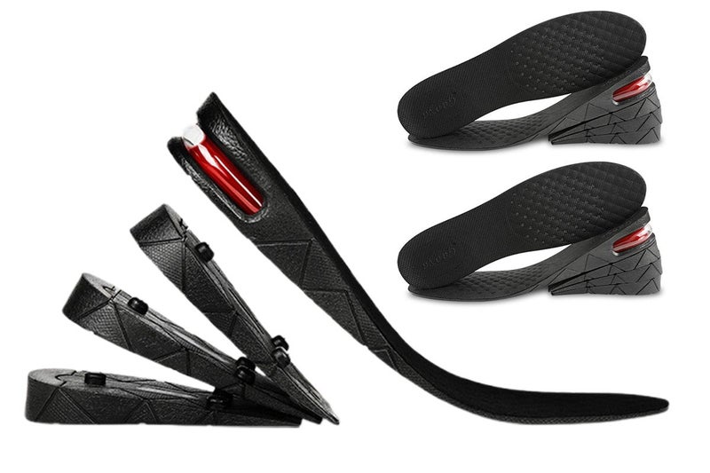 2Pairs 4-Layer Heel Insert Height Increase Insoles Air Taller Cushion Insoles Carousel 1