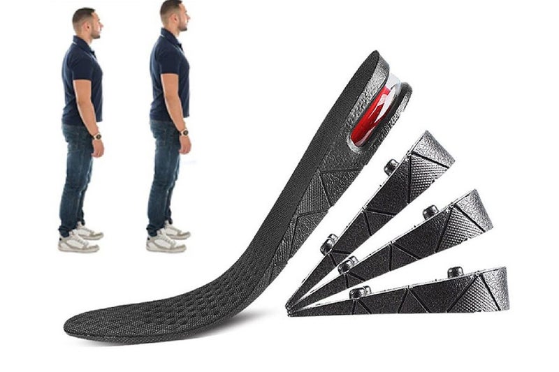 2Pairs 4-Layer Heel Insert Height Increase Insoles Air Taller Cushion Insoles Carousel 10