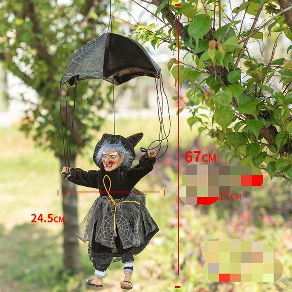 Halloween sensor Evil Witch landing decoration - laser eye, kicking, laugh Carousel 2