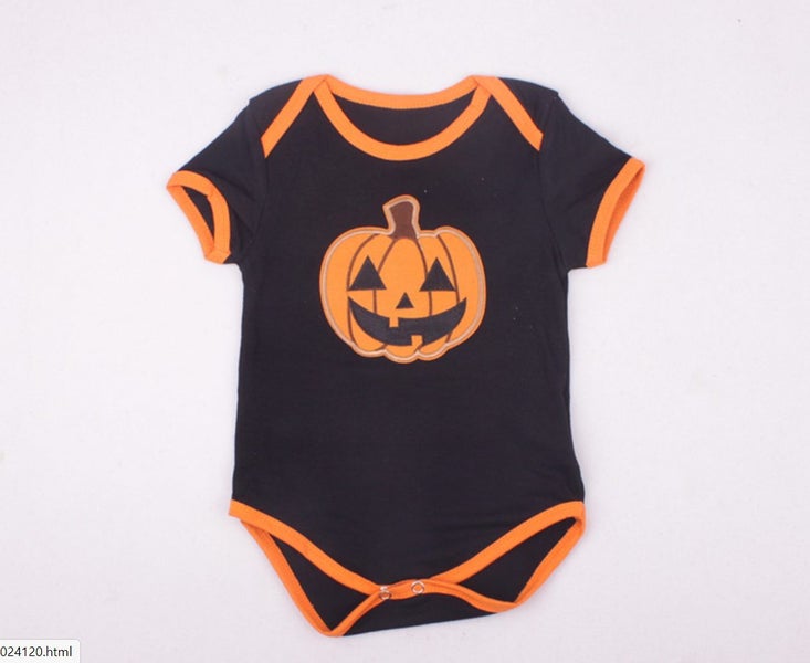 Halloween baby unisex pumkin Body suit Carousel 1