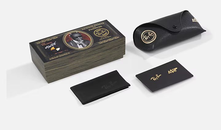 Ray Ban Mega Clubmaster Black/Gold Black Lens Carousel 4