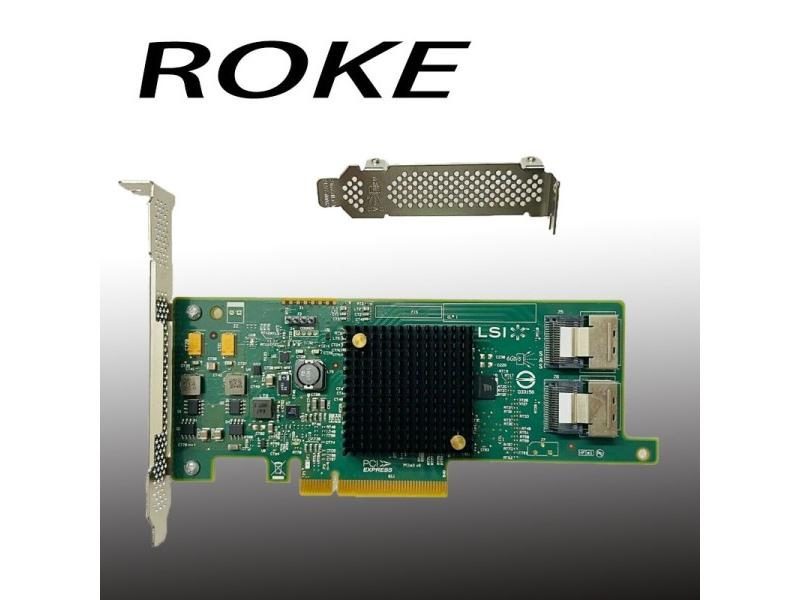 LSI 9207-8i 6Gbs SAS HBA P20 IT Mode For ZFS FreeNAS UnRAID 2*8087 SATA Cable Carousel 1