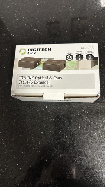 Optical and coax via Network cable extender Carousel 1