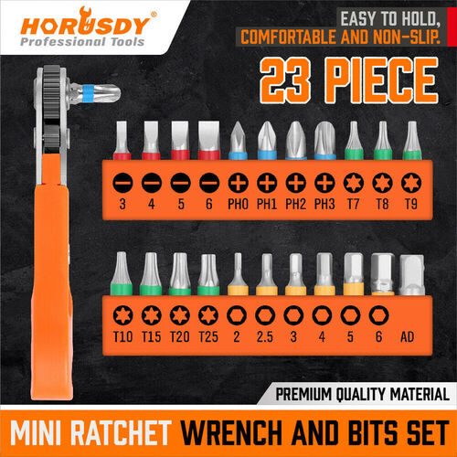 Ratchet Wrench Screwdriver Hex Torx Bit Set Carousel 1