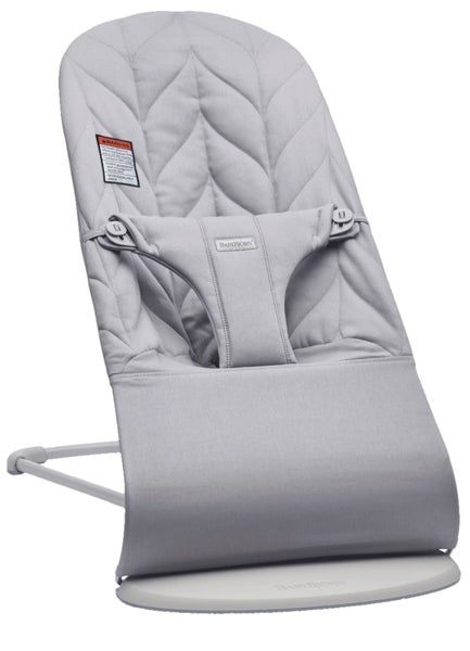Baby Bjorn Bouncer Bliss Woven Petal Quilt Light Grey Carousel 1