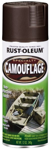 Rust-Oleum Spray Paint Camouflage Brown 340gm Carousel 1