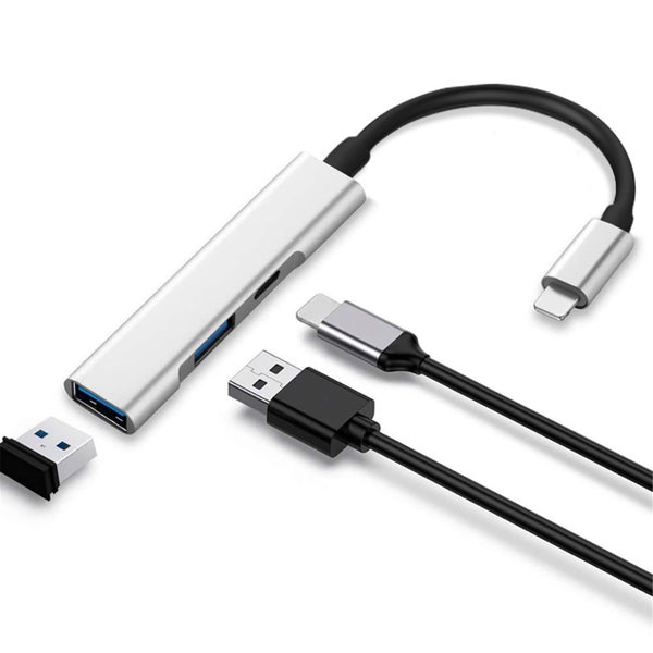 Lightning To USB 3 Port OTG adapter Carousel 2