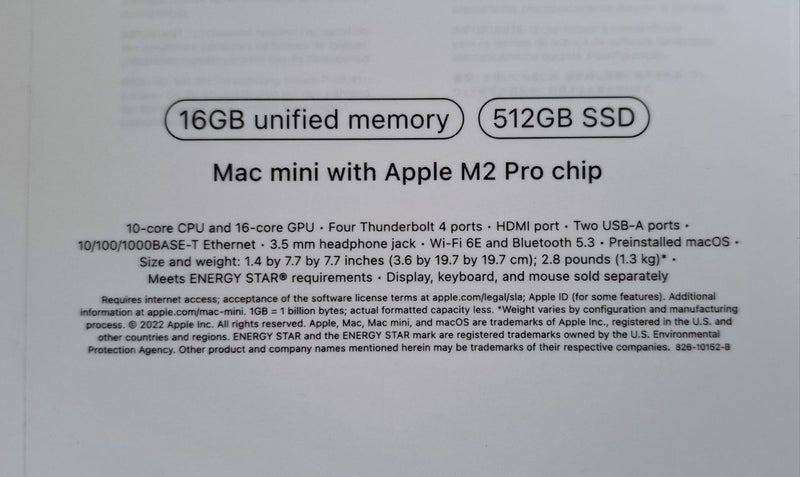 Apple Mac mini M2 Pro, 512GB SSD, 16GB Memory c/w Samsung G5 32" Curved Monitor63614013299459112