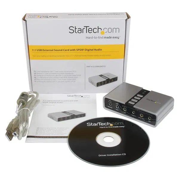 StarTech 7. 1USB Audio Adapter External Sound Card Carousel 3