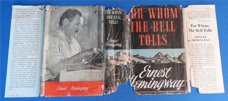 FOR WHOM THE BELL TOLLS, Hemingway, 1940 - True First Edition Carousel 2