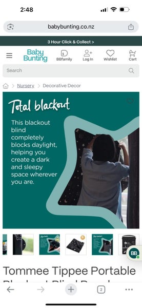 2x Tommee Tippee Blackout Blinds63614017134850112