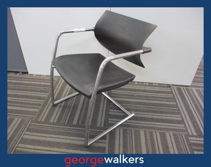 PR5978 Black Luxy Reception Chair Carousel 1
