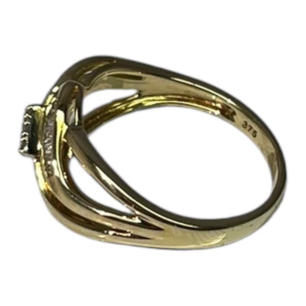 9CT YELLOW GOLD RING – 2.9GMS TDW 0.25CTS Carousel 2