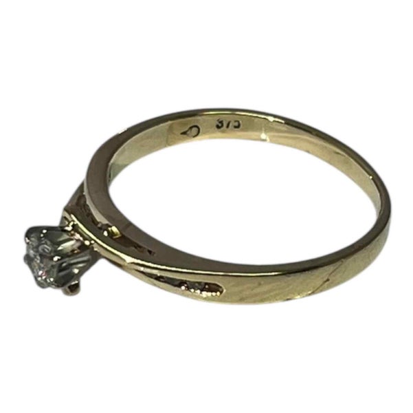 9CT YELLOW GOLD RING – 2.3GMS TDW 0.20CTS Carousel 3