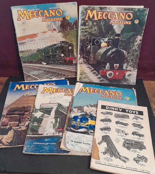 MECCANO MAGAZINES 60-70 YEARS OLD. 6 MAGS. Carousel 1