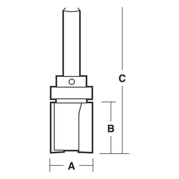 Carbitool Trim Bit Inverted Flush Carbide Tipped 12.7mm Carousel 2