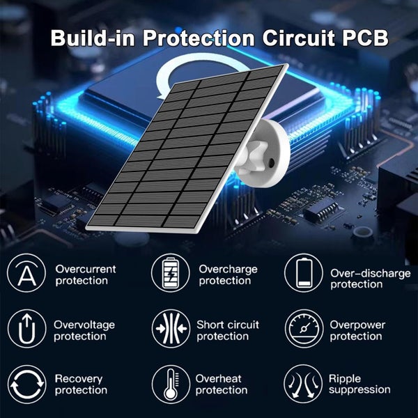 Solar panle for doorbell Battery Charging Carousel 6